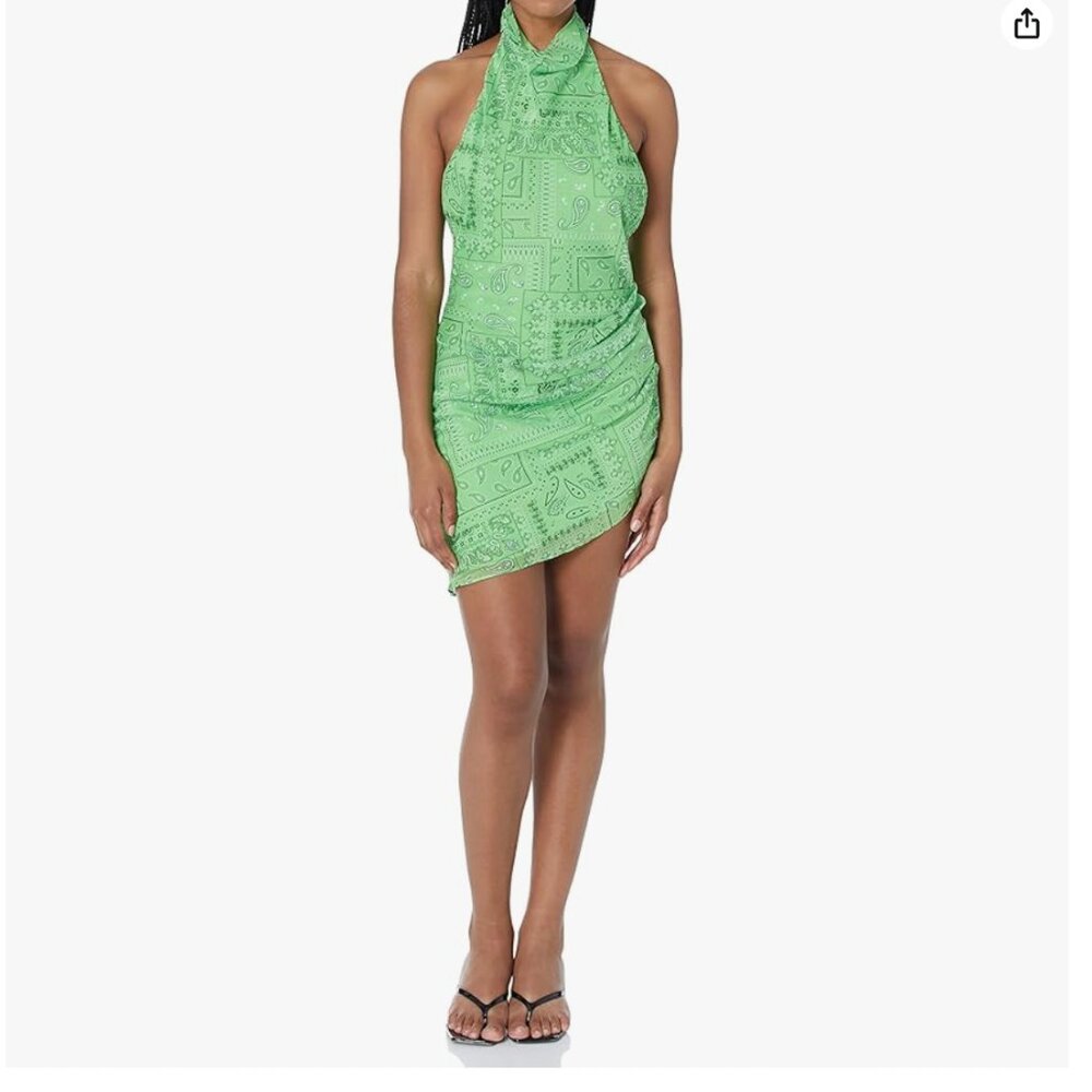 Amanda Uprichard Samba Dress  Bandana green - Picture 6 of 10